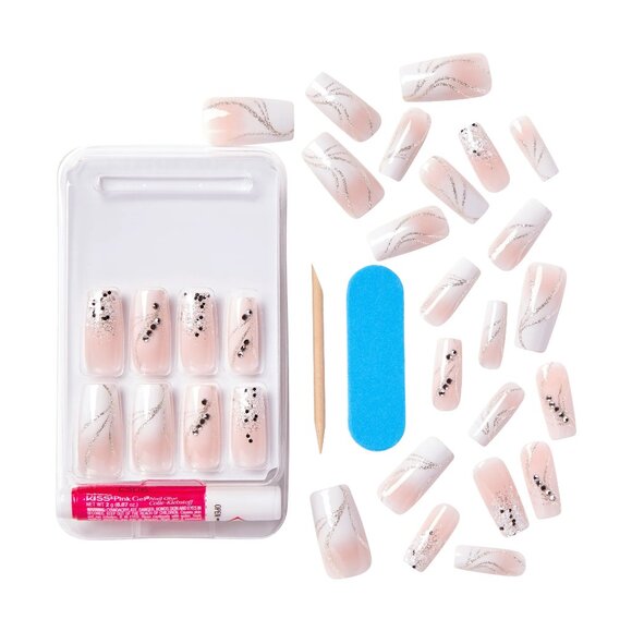 Kiss Classy Nails Scrunchie Long Length. Stunning Wedding Nails for Brides - 2 - Picture 4 of 6